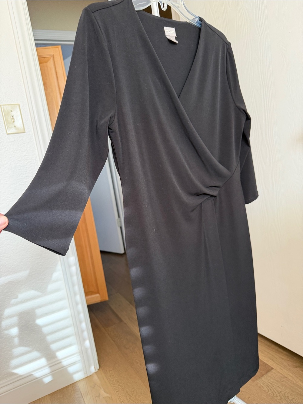 Chico's Classic Black 3/4 long sleeve Dress